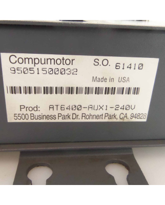 Parker Compumotor 4-Axis Indexer AT6400 AT6400-AUX1-240V GEB