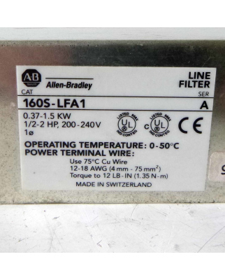 Allen Bradley Netzfilter 106S-LFA1 0.37-1.5kW GEB