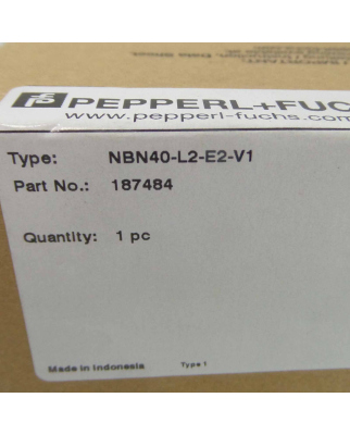 Pepperl+Fuchs induktiver Sensor NBN40-L2-E2-V1 187484 OVP