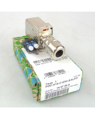 Phoenix Contact LWL-Steckverbinder FOC-V14-C1ZNI-S/SJFP 1407896 OVP