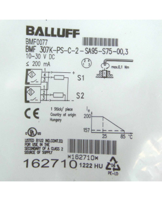 Balluff Magnetfeldsensor BMF0077 BMF...