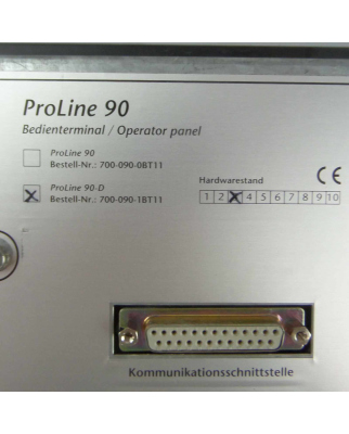 Systeme Helmholz Bedienterminal Proline 90-D 700-090-1BT11 E-Stand:03 GEB