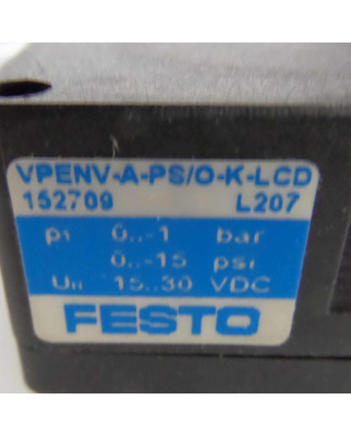 Festo Druckschalter VPENV-A-PS/O-K-LCD 152709 OVP