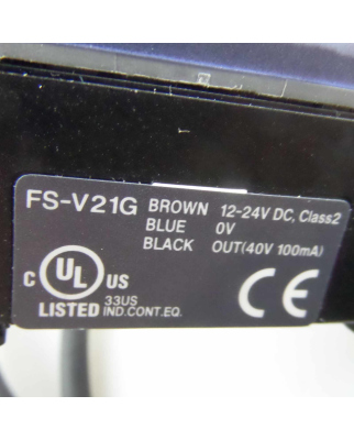 Keyence Lichtleiter-Messverstärker FS-V21G OVP