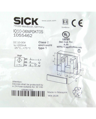 Sick Näherungssensor IQ10-06NPOKT0S 1055462 OVP