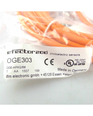 ifm efector Einweglichtschranke OGE303 OGE-HPKG/6M OVP
