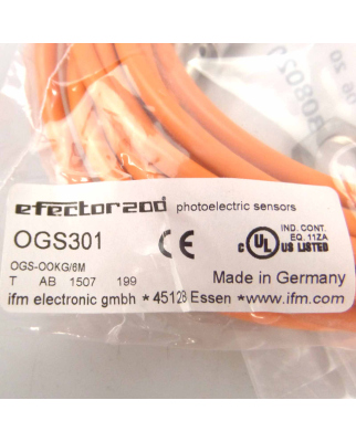 ifm efector Einweglichtschranke OGS301 OGS-OOKG/6M OVP