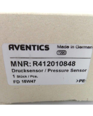 Aventics Drucksensor R412010848 10bar OVP