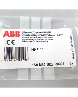 ABB Hilfsschalter Frontanbau HKF-11 1SAM101928R0001 OVP
