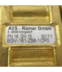 AVS-Römer Ventil EGV-161-Z58-1/2F0 PN16DN15G111 OVP