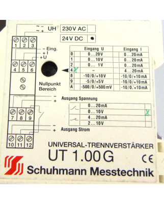 Schuhmann Messtechnik Universal-Trennverstärker UT...