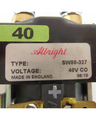Albright Relais SW80-327 40V NOV