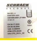 Schrack Seconet Relaismodul BA-REL 4 EG072841-A/01 SIE