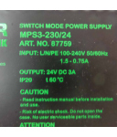 MURR ELEKTRONIK Power Supply MPS3-230/24 87759 GEB