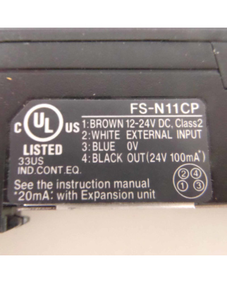 Keyence FS-N11 CP Lichtleiter-Messverstärker 