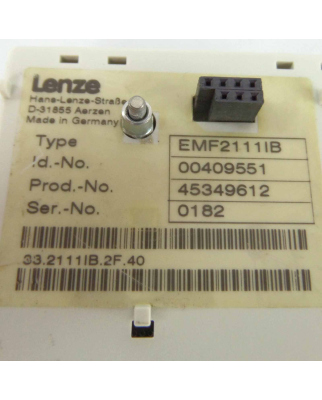 Lenze Interbus-S EMF2111IB 00409551 GEB