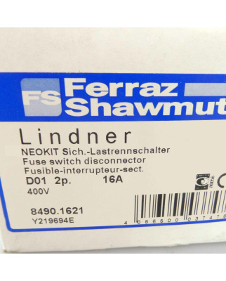 Ferraz-Shawmut Lindner NEOKIT Sich.-Lastrennschalter 8490.1621 16A (2Stk.) OVP