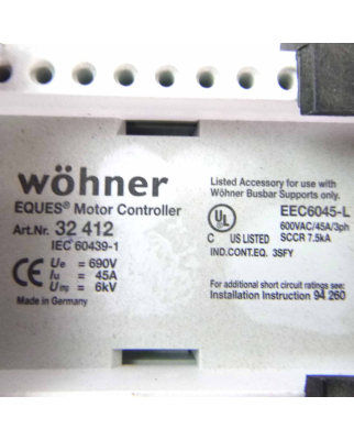 Wöhner Sammelschienenadapter 32 412 NOV