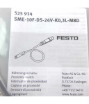 Festo Näherungsschalter SME-10F-DS-24V-K0,3L-M8D 525 914 OVP
