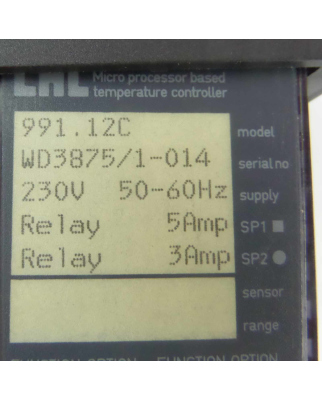 CAL Controls Temperaturregler CAL 9900 991.12C 230V GEB
