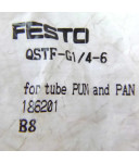 Festo Steckverschraubung QSTF-G1/4-6 186201 OVP