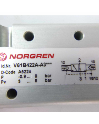NORGREN In-Line Wegeventil V61B422A-A3*** OVP