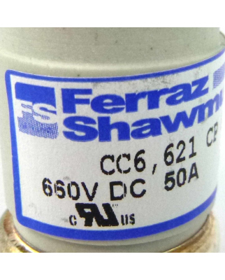 Ferraz-Shawmut Protistor Sicherung CC6,621 CP GRB 27.60.50 R076306 NOV