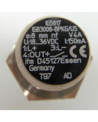 ifm induktiver Sensor IG5817 IGB3008-BPKG/US NOV