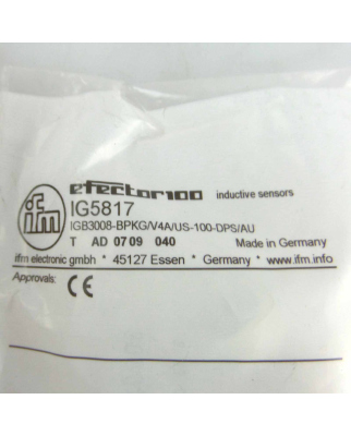 ifm induktiver Sensor IG5817...