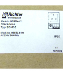 Richter Elektronik Steckdose GB Typ SD 035 Mod.No. 03503.0-01 OVP