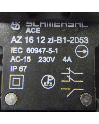 SCHMERSAL Sicherheitsschalter AZ 16 12 zi-B1-2053 GEB
