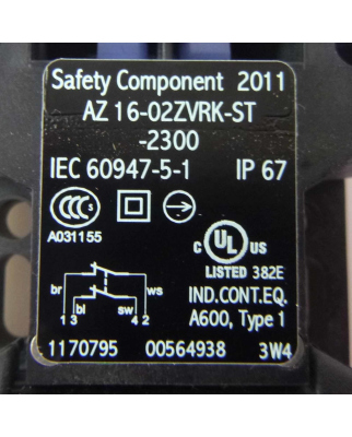 SCHMERSAL Sicherheitsschalter AZ 16-02ZVRK-ST-2300 GEB