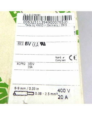 WAGO 3-Leiter-Initiatorklemme 280-553 (33Stk.) OVP
