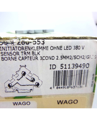 WAGO 3-Leiter-Initiatorklemme 280-553 (33Stk.) OVP