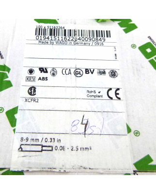 WAGO 4-Leiter-Durchgangsklemme 280-837 (49Stk.) OVP