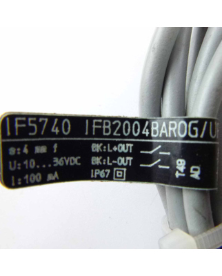 ifm efector induktiver Näherungsschalter IF5740 IFB2004BAROG/UP GEB