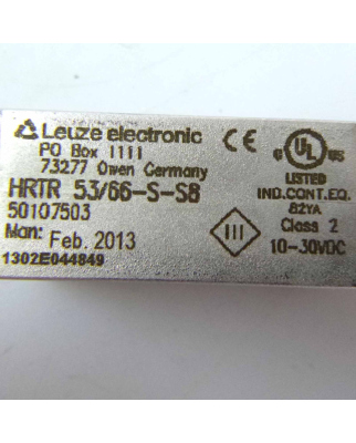 Leuze electronic Taster Hintergrundausblendung HRTR 53/66-S-S8 GEB