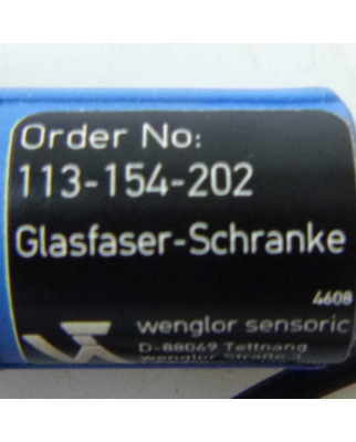 wenglor sensoric Glasfaser-Schranke 113-154-202 NOV