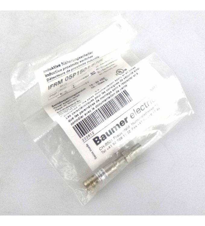 Baumer electric Induktiver Näherungsschalter IFRM 05P1501/S35L OVP