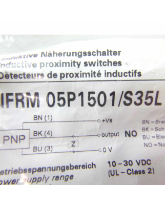 Baumer electric Induktiver Näherungsschalter IFRM 05P1501/S35L OVP