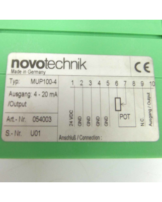 Novotechnik Messwertumformer MUP100-4 054003 NOV