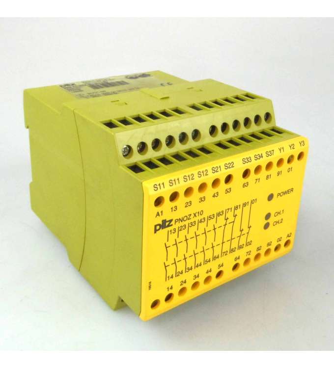 Pilz Not-Aus Schaltgerät PNOZ X10 24VDC 6n/o 4n/c 3LED 774709 GEB