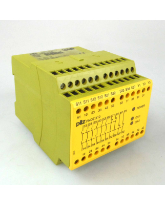 Pilz Not-Aus Schaltgerät PNOZ X10 24VDC 6n/o 4n/c 3LED 774709 GEB
