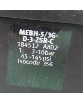 Festo Magnetventil MEBH-5/3G-D-3-ZSR-C 184512 OVP