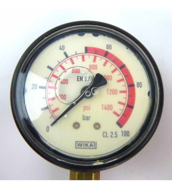WIKA Manometer EN837-1 CL.2.5 0-100bar GEB