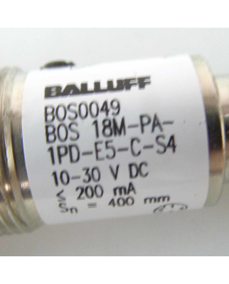 Balluff Lichttaster BOS0049 BOS 18M-PA-1PD-E5-C-S4 OVP