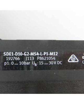 FESTO Drucksensor SDE1-D10-G2-MS4-L-P1-M12 192766 OVP