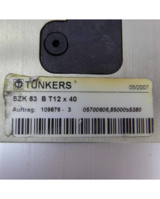 Tünkers Stiftziehzylinder SZK 63 B T12x40 GEB