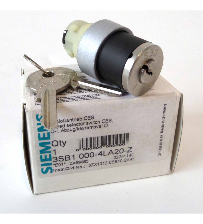 Siemens Schlossantrieb 3SB1000-4LA20-Z Z=SMS3 OVP