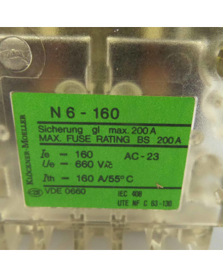 Klöckner Moeller Leistungstrenner N6-160 GEB